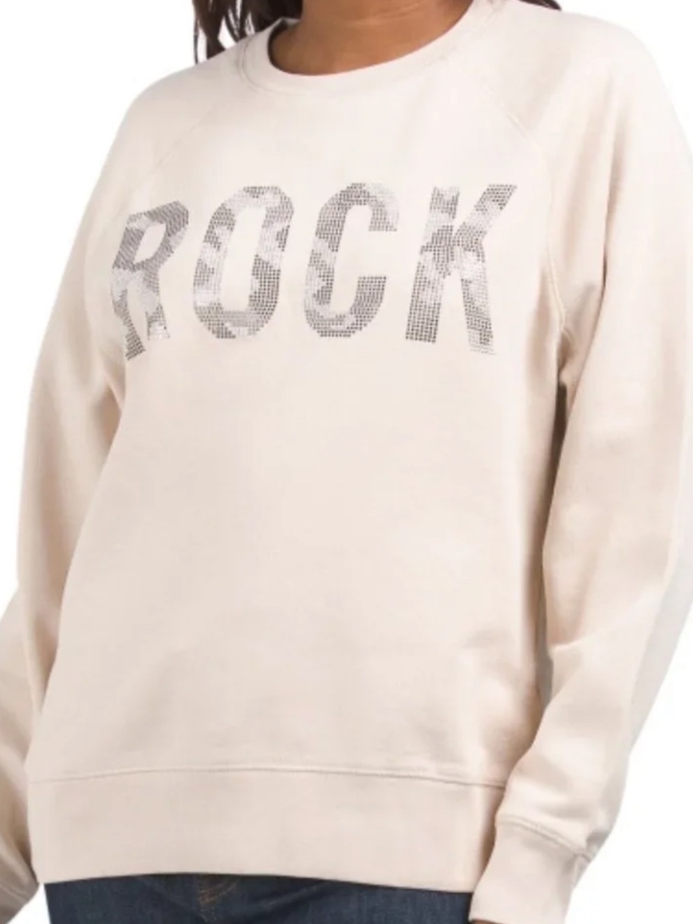 Zadig & Voltaire Upper Camo Rock Strass Sweatshirt Size S